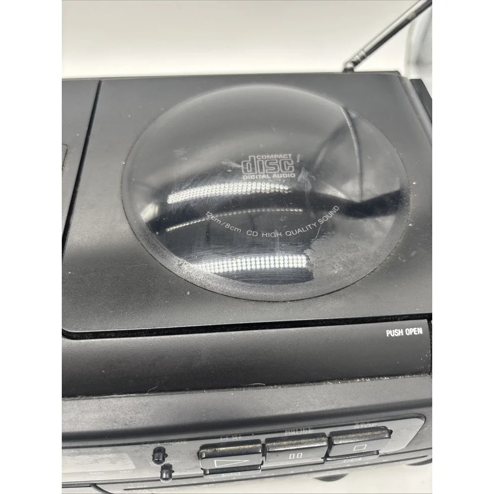 Sony CFD-50 Vintage CD Player  AM/FM Radio Tested. Tape Needs Repair